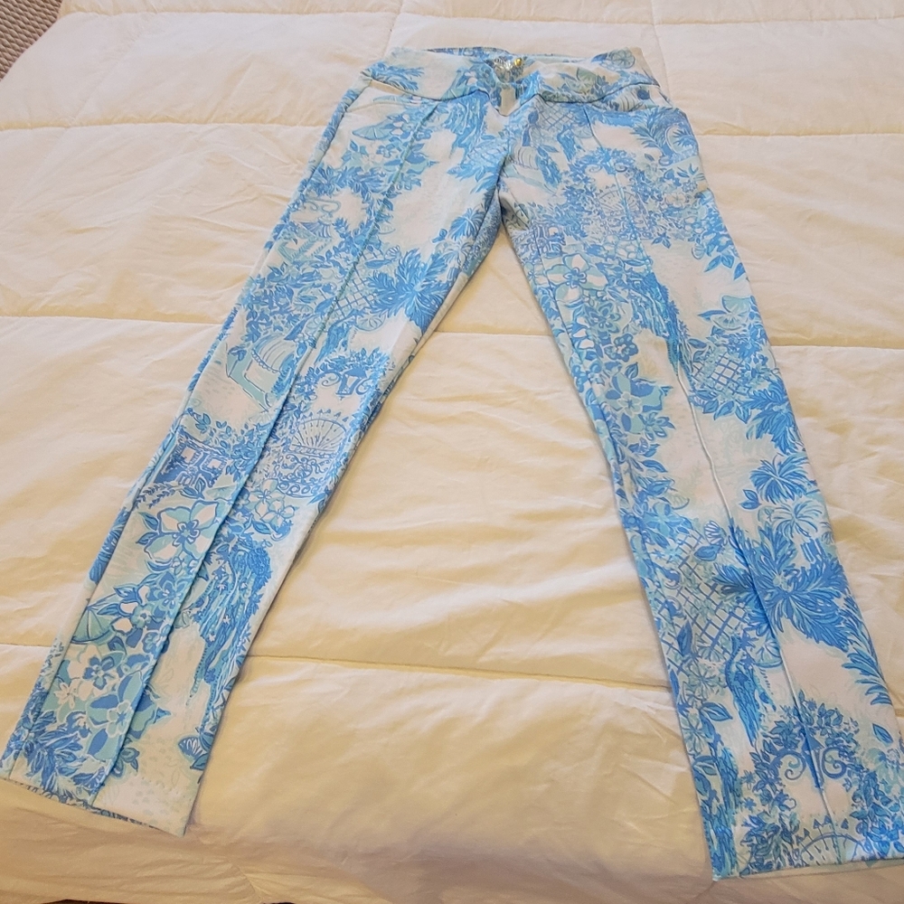 Lilly Pulitzer Luxletic Corso Pants Toile Me About It 4